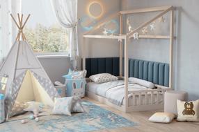 Декоративные панели для стен из текстиля Quadratta, 50 см x 220 см, 3.5 см, синий цв., 16 шт.