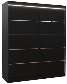 Шкаф ADRK Spectra 180 LED, черный цв., 58 см x 180 см x 215 см