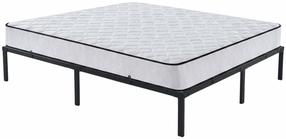 Кровать двухместная Akord Furniture Factory, 160 x 200 cm, черный цв., с матрасом, с решеткой