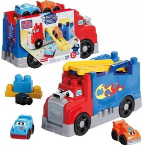 Игрушечная машинка с кубиками Mattel Mega Bloks Build A Race Rig, 19 шт.