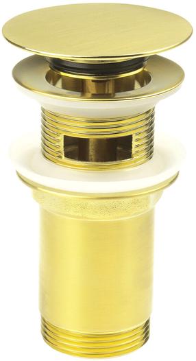 Dugno vožtuvas praustuvui Deante Click-Clack NHC_R10U, click clack funkcija, brushed gold sp.