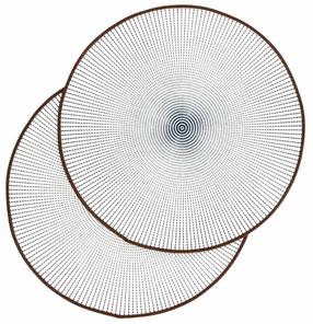 Stalo padėkliukas Homla Salado 244265, 38 cm x 38 cm, 2 vnt., Mėlyna sp./Juoda sp.
