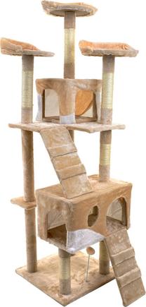 Kačių draskyklė Funfit 1953, 49 cm x 49 cm x 170 cm, ruda sp.