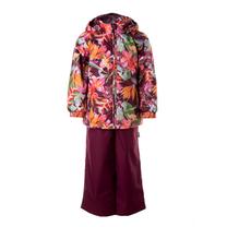 Kombinezons, klasisks pavasaris/rudens ar siltinājumu, bērniem Huppa Yonne 100G+40G, bordo krās., 104 cm