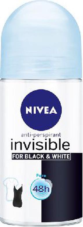 Moteriškas dezodorantas Nivea Black&White Invisible Pure, 50 ml