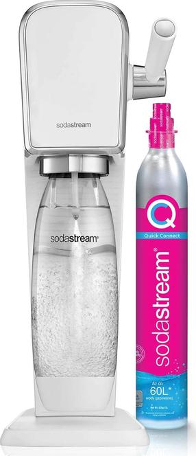 Gāzēto dzērienu aparāts SodaStream Art White, balta krās.