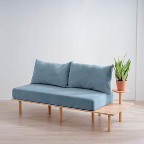 Modulinė sofa Homla Seri 226247, mėlyna sp./smėlio sp., 86 x 180 cm x 86 cm
