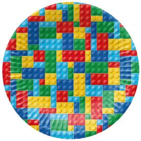 Одноразовая тарелка Paw Decor Collection Colorful Bricks, Ø 18 см, 8 шт.