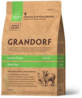Sausas šunų maistas Grandorf 4 Meat Adult, ėriena/kalakutiena, 8 kg
