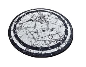 Paklājs iekštelpu Conceptum Hypnose Marmor Djt 882CHL2158, balta krās./melna krās., 140 cm x 140 cm