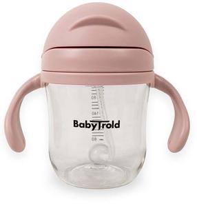 Bērnu pudele dzeršanai BabyTrold, 220 ml, 6+ mēn., caurspīdīga krās./rozā krās.