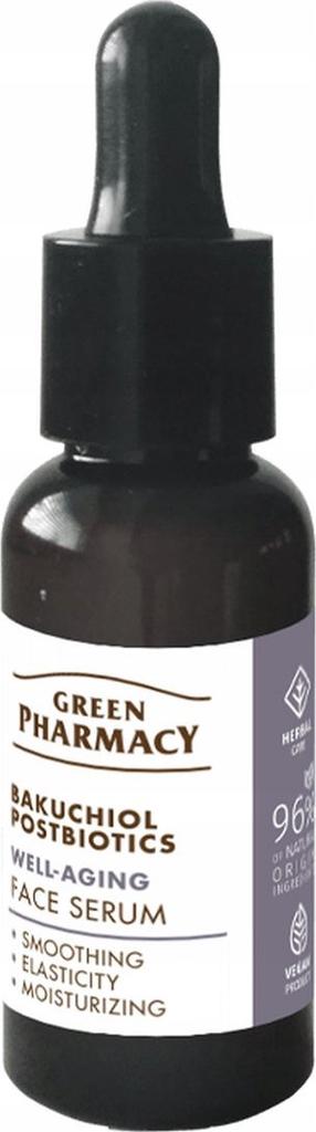 Sejas serums Green Pharmacy Bakuchiol + Postbiotics, 30 ml