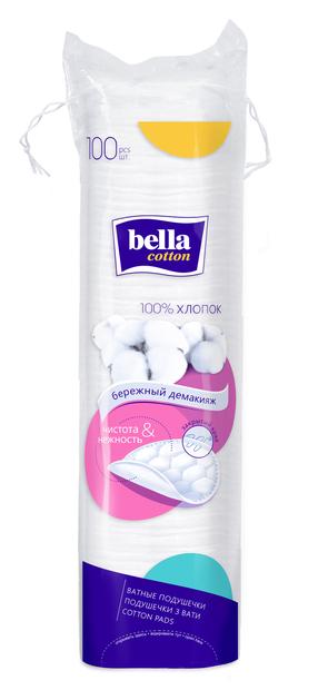Kosmetiniai vatos diskeliai Bella Cotton, 100 vnt.