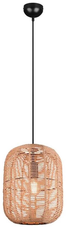 Šviestuvas lubų Trio Runa, E27, 1 x 40 W, ruda sp. / juoda sp.