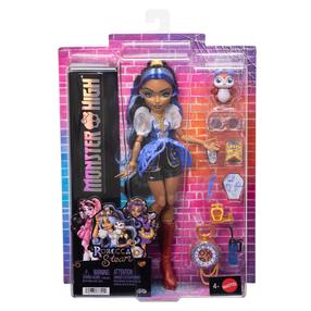 Lėlė su priedais Mattel Monster High Robecca Steam JMB81, 28 cm, juoda sp.