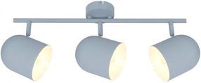 Светильник потолочный Candellux Azuro 93-63229, E27, 3 x 40 Вт, белый цв./серый цв. / серый цв., 10 x 12 см