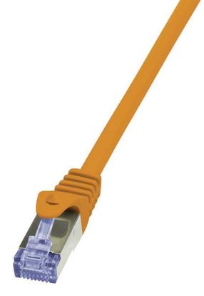 Laidas Logilink CAT6 S/FTP CQ3018S RJ-45 8P8C, RJ-45 8P8C, 0.25 m, oranžinė sp.