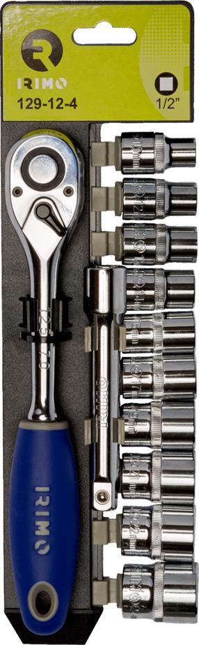 Antgalių rinkinys Irimo 1/2" Pear Type Ratchets 10 Hex Sockets & Extension