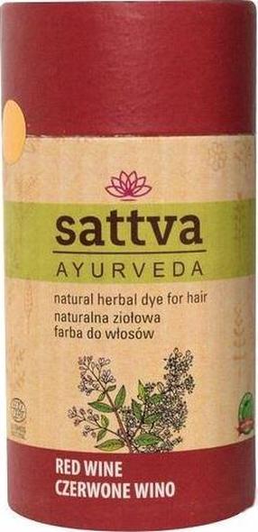 Plaukų dažai Sattva Ayurveda Natural Herbal Dye, red wine sp., 150 ml