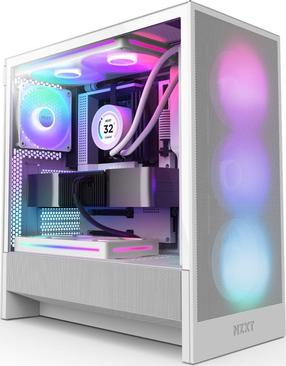 Корпус компьютера NZXT H5 Flow RGB, белый цв.