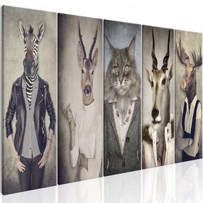 Reprodukcija Artgeist Animal Masks KR42, 200 cm x 80 cm