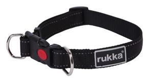 Antkaklis šunims Rukka Bliss Polar, juoda sp., 200 - 300 mm x 15 mm, XS