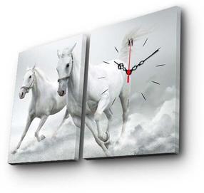 Pulkstenis - bilde Wallity Canvas 2P3040CS-103, balta krās., 64 cm x 40 cm