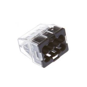 Klemm Vagner SDH E.4184K-5, 2.5 mm², 8 koht., läbipaistev v./must v.