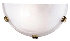 Šviestuvas plafonas Candellux Dora 11-38688, E27, 1 x 60 W, balta sp. / žalvario sp.