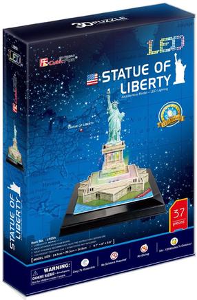 3D dėlionė Cubicfun Statue of Liberty (Light), 37 vnt.