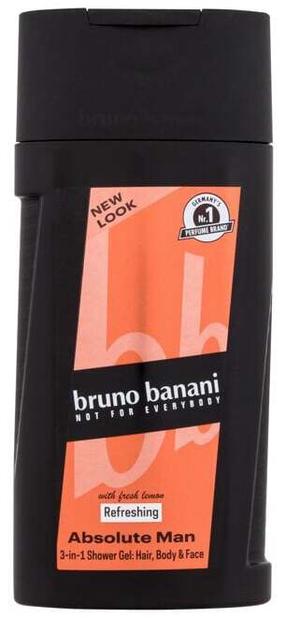 Meeste kehapesugeel Bruno Banani Absolute Man With Fresh Lemon, 250 ml