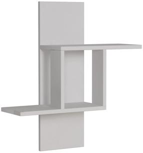 Sieninė lentyna Kalune Design Mill 776HMS1605, balta sp., 70 cm x 64 cm x 20 cm
