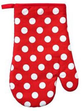 Virtuvės pirštinė Asi Collection, balta/raudona