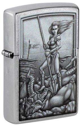 Зажигалка Zippo Medieval Mythological 48371, серебристый цв.