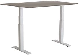 Kompiuterio stalas reguliuojamo aukščio Sun-Flex EasyDesk Adapt VI, 160 cm x 80 cm, 62 - 127 cm, balta sp./pilka sp.