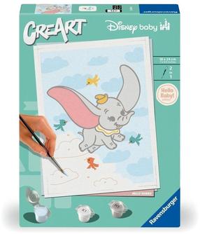 Tapymas pagal skaičius Ravensburger CreArt Disney Dumbo, įvairių spalvų