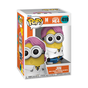 Фигурка-игрушка Funko POP! BTS x Despicable Me 4 Jin 85965F, белый цв./желтый цв.