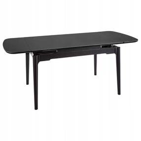 Valgomojo stalas išskleidžiamas Sento, juoda sp., 120 - 180 cm x 80 cm x 75 cm