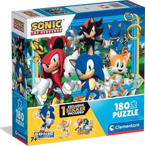 Puzle Clementoni Sonic 29799, 33.5 cm x 48.5 cm, 180 gab., daudzkrāsaina