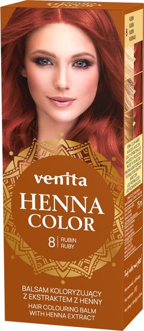 Matu krāsa Venita Henna Color, rubin krās., 8, 75 ml