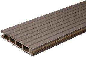 WPC terrassilauad Bergdeck, 240 cm x 15 cm x 2.5 cm, pruun v.