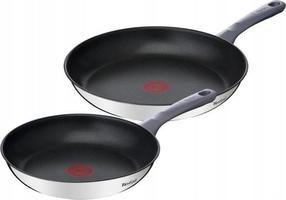 Комплект сковород Tefal Daily Cook G7132S55, Ø 28 см, нержавеющая сталь, Серебристый цв.