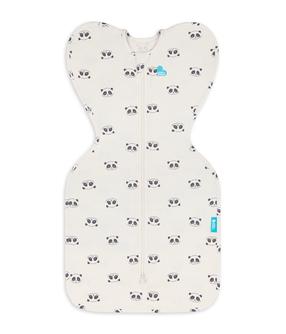 Plonas miegmaišis kūdikiui Love To Dream Swaddle UP Panda, smėlio sp., 62 cm x 29 cm