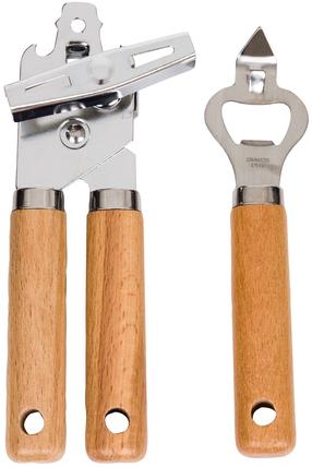 Konservų atidarytuvas Ambition Natural, 280 mm, nerūdijantysis plienas/mediena