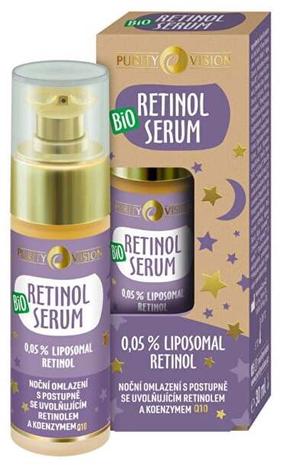 Naktinis veido serumas Purity Vision Bio Retinol Serum, 30.0 ml