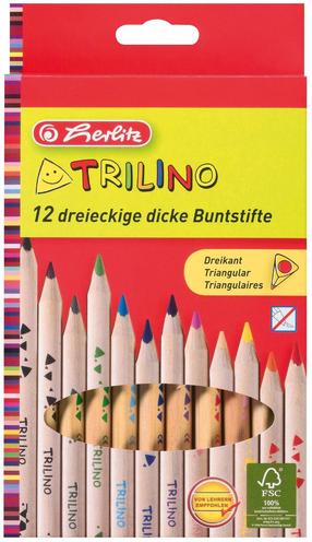 Herlitz Spalvoti pieštukai, Trilino, 12 sp