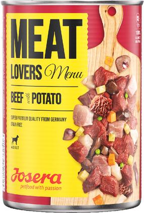 Влажный корм для собак Josera Meat Lovers MenuBeef & Potatoe, говядина/мясо/картофель, 0.4 кг