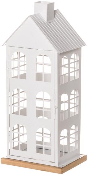 Küünlahoidja 4Living House, raud, 42 cm, valge v.
