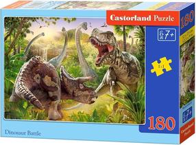 Pusle Castorland Dinosaur Battle 651337, 23 cm x 32 cm, 180 tk, mitmevärviline