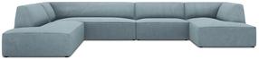 Kampinė sofa Micadoni Home Ruby Panoramic 7 Seats, žydra sp., kairinė, 366 x 273 cm x 69 cm
